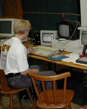 Andi with Atari-ST at the VCFE 2.0